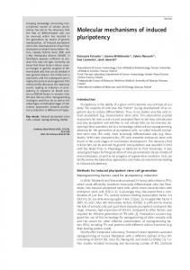 Molecular mechanisms of induced pluripotency - Semantic Scholar