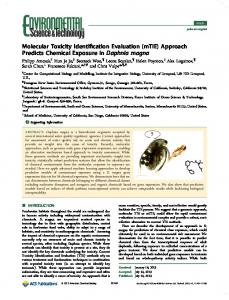 Molecular Toxicity Identification Evaluation (mTIE ... - ACS Publications