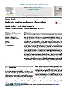 Molecular toxicity mechanism of nanosilver