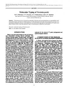 Molecular Typing of Yersinia pestis - Springer Link