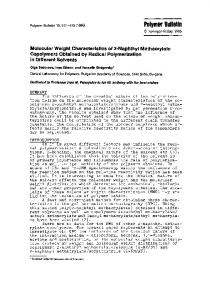 Molecular weight characteristics of 2-naphthyl ... - Springer Link