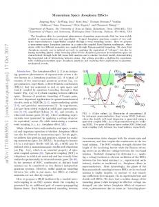 Momentum Space Josephson Effects