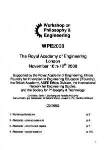 Monday 10 November 2008 - Royal Academy of Engineering