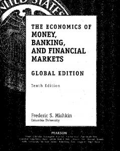 MONEY, BANKING, AND FINANCIAL MARKETS