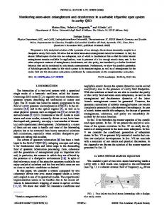 Monitoring atom-atom entanglement and decoherence in a solvable