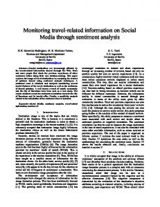 Monitoring Travel-Related Information on Social Media through ...