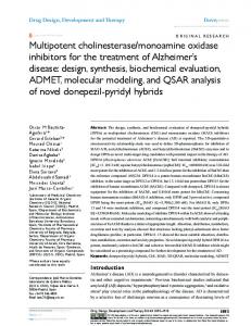 monoamine oxidase inhibitors for ... - CSIC