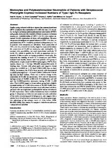 Monocytes and Polymorphonuclear Neutrophils of Patients ... - NCBI