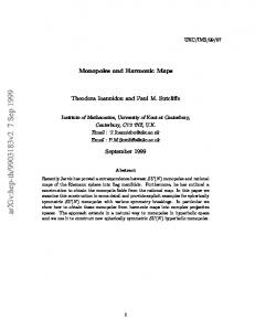 Monopoles and Harmonic Maps