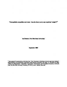 Monopolistic competition and trade.pdf - Department of Agricultural ...