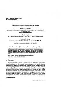 Monotone chemical reaction networks