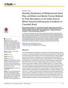 Monthly Distribution of Phlebotomine Sand Flies ... - Semantic Scholar