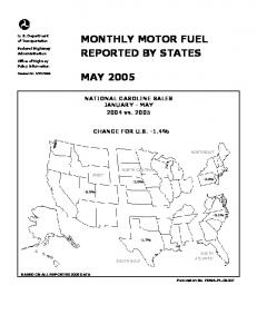 monthly motor fuel reported by states may 2005 - Federal Highway ...