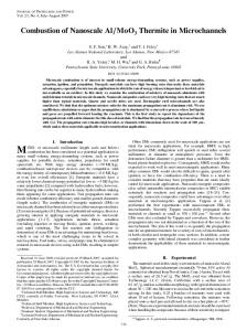 MoO3 Thermite in ... - AIAA ARC