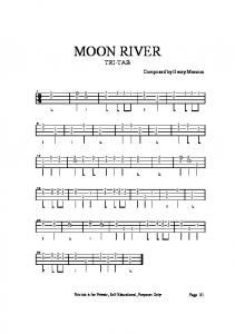 MOON RIVER - Pdf-Minstrel