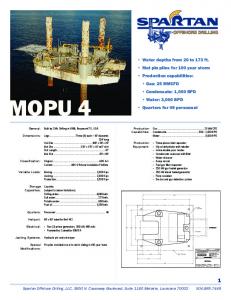 MOPU 4 - Spartan Offshore Drilling