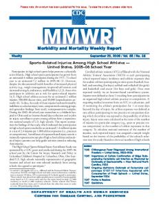 Morbidity and Mortality Weekly Report - Centers for Disease Control ...