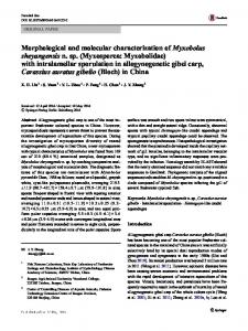 Morphological and molecular characterization of ...