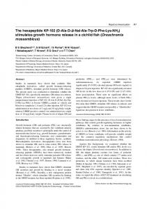 mossambicus - Journal of Endocrinology