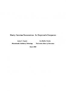 Mostly Harmless Econometrics - NoZDR.ru