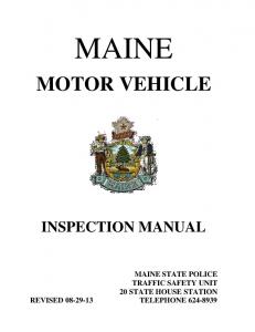 MOTOR VEHICLE - Maine