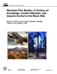 Mountain pine beetles - Forest Service