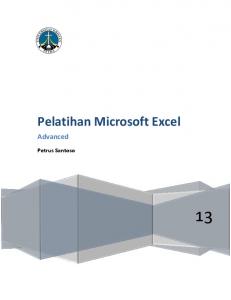 MS Excel 2010 - Advanced