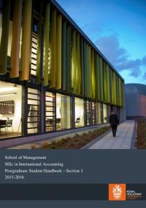 MSc International Accounting