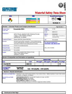 MSDS - Spectrum Chemical