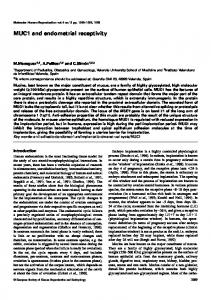 MUC1 and endometrial receptivity