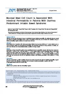 Mucosal Mast Cell Count Is Associated With