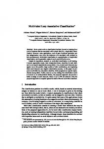 Multi-label Lazy Associative Classification - Semantic Scholar