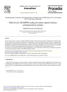 Multi-levels AH-MPPM Coding for Indoor Optical Wireless ...