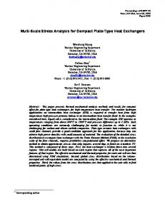 Multi-Scale Stress Analysis for Compact Plate-Type Heat Exchangers