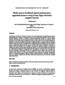 Multi source feedback based performance appraisal system - arXiv.org