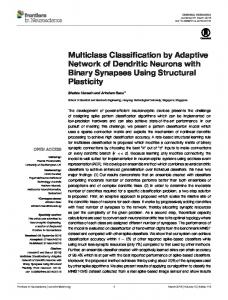 Multiclass Classification by Adaptive Network of