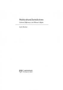 Multicultural Jurisdictions - Assets - Cambridge - Cambridge University ...