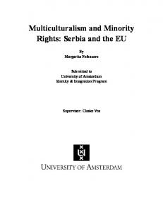 Multiculturalism and Minority Rights