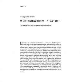 Multiculturalism in Crisis - Topia