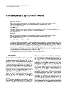 Multidimensional Speckle Noise Model