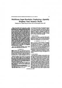 Multiframe Super-Resolution Employing a ... - Semantic Scholar