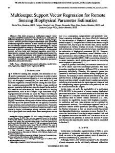 Multioutput Support Vector Regression for Remote ... - Semantic Scholar