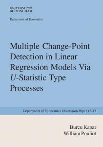 Multiple Change-Point Detection in Linear Regression Models Via U ...