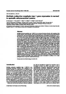 Multiple endocrine neoplasia type 1 gene ... - Semantic Scholar