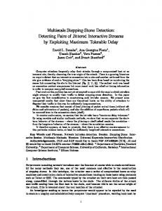 Multiscale Stepping-Stone Detection: Detecting ... - Semantic Scholar