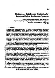 Multisensor Data Fusion Strategies for Advanced ...