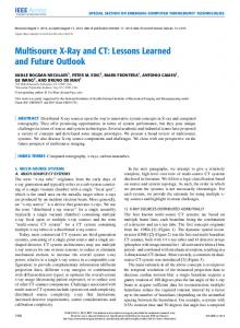 Multisource X-Ray and CT - IEEE Xplore