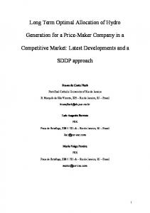 multistage and stochastic optimization of bidding strategies for a price ...