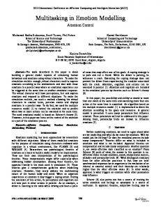 Multitasking in Emotion Modelling