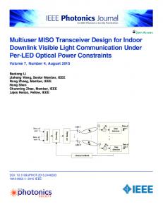 Multiuser MISO Transceiver Design for Indoor ... - Semantic Scholar